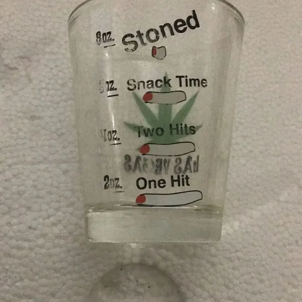 Vintage Las Vegas levels of being stoned shot glass